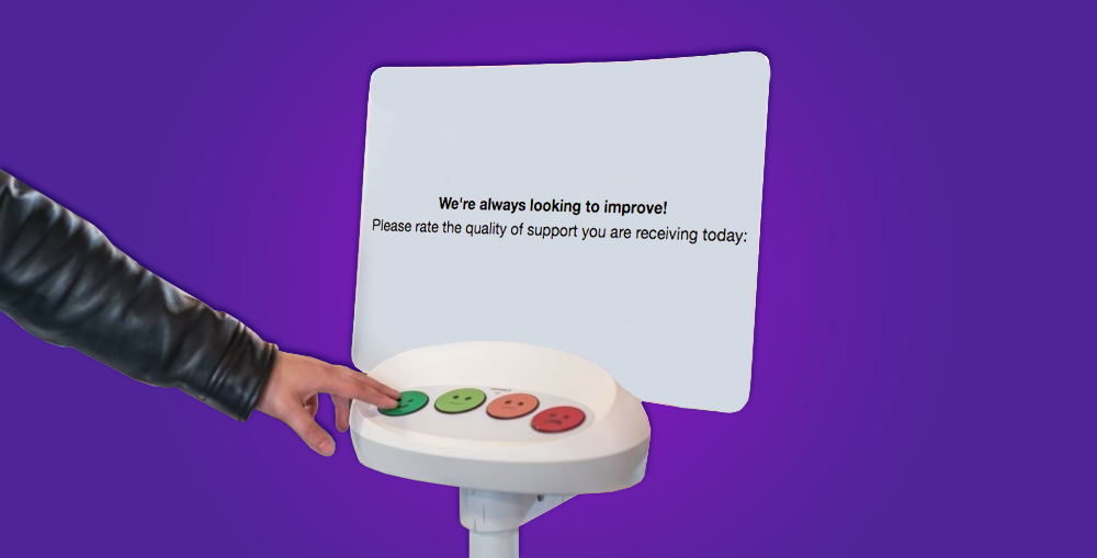 Collect Customer Feedback with a Push Button Happiness Meter