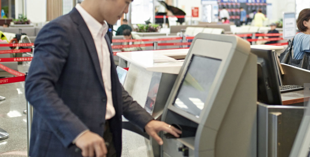 Airport Kiosk for Self Service Check-in Process
