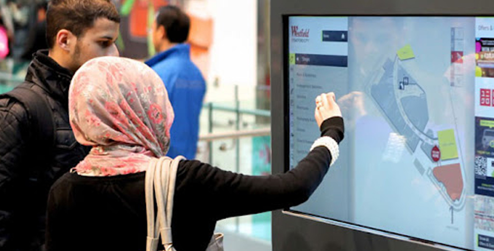 Airport Kiosk for Self-Service Information Desk and Wayfinding