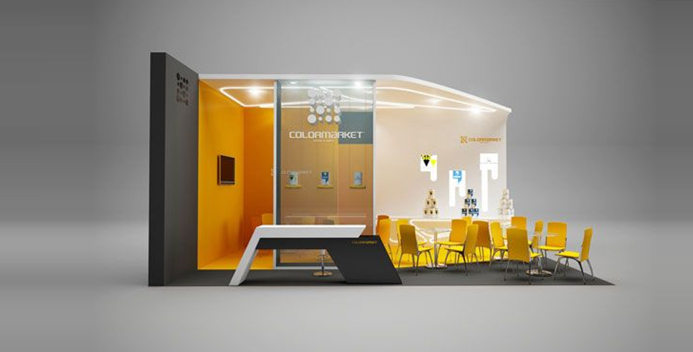 What factors should I consider when choosing materials for my exhibition stand?