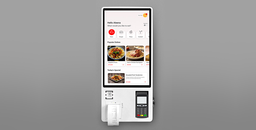Customized Payment Kiosk for Restaurants