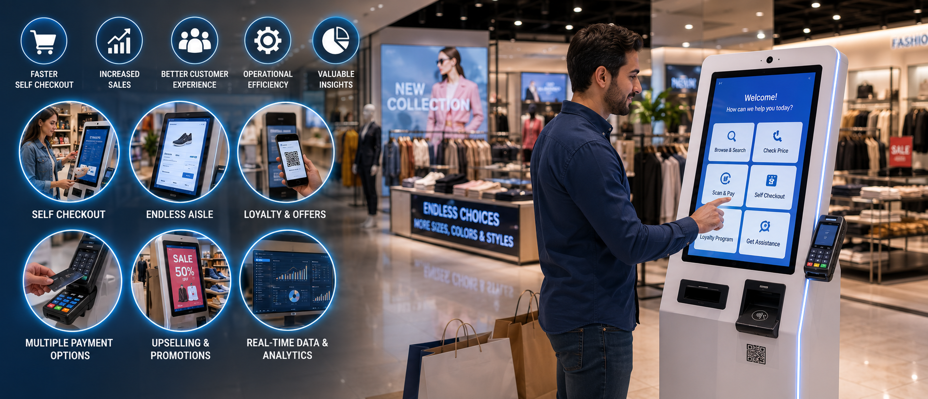 Customized Interactive Self-Service Kiosks in Retail Services