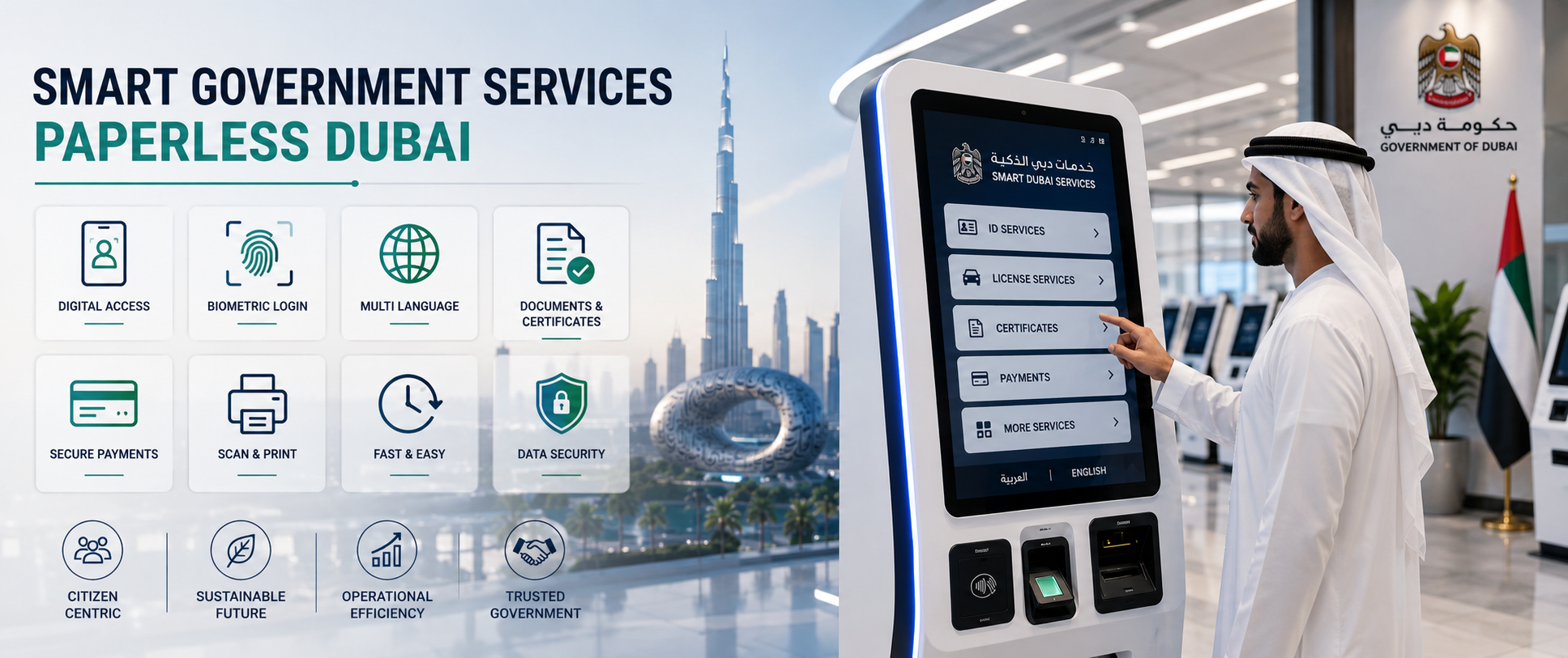 Government’s Smart Services and Dubai’ Paperless Initiative