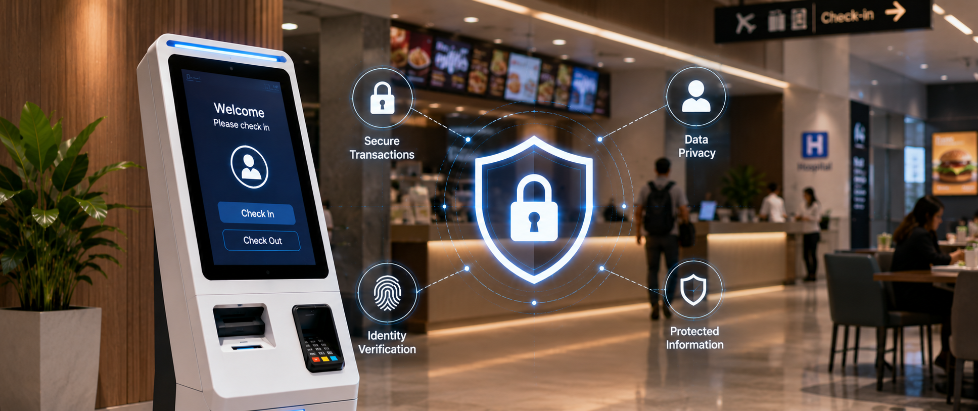 How Self-CheckIn Kiosks Can Enhance the Security and Privacy for the Users?